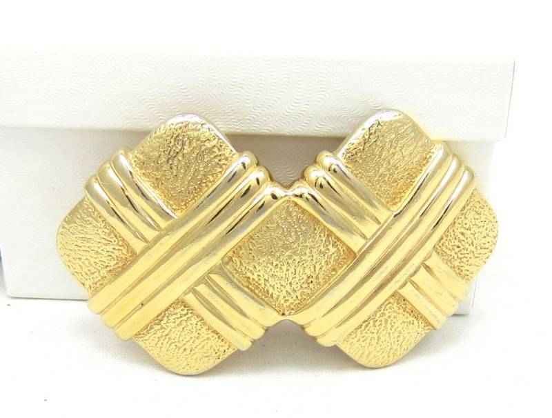 Accessocraft Nyc Gürtelschnalle Gold Ton Vintage Kostüm Schmuck Gürtelschnallen 1979 Designer Signiert Womens 1 Zoll Zubehör von TreasureTrovebyTish