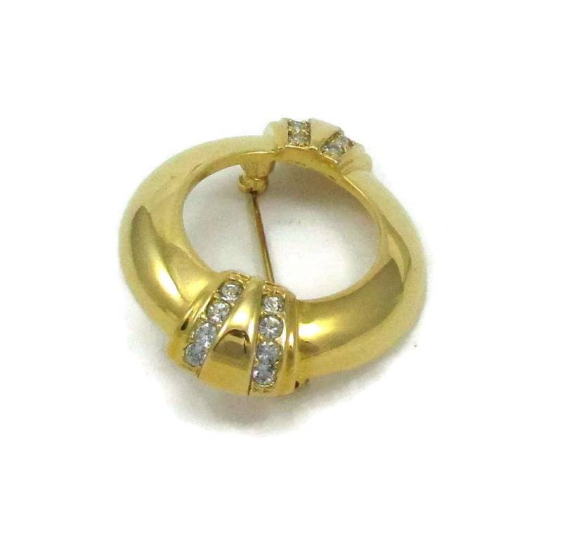 Avon 100 Jahrestag Strass Brosche Gold Ton Pin Vintage Kostüm Mode Schmuck Designer Signiert Schal Geschenk-Ideen von TreasureTrovebyTish