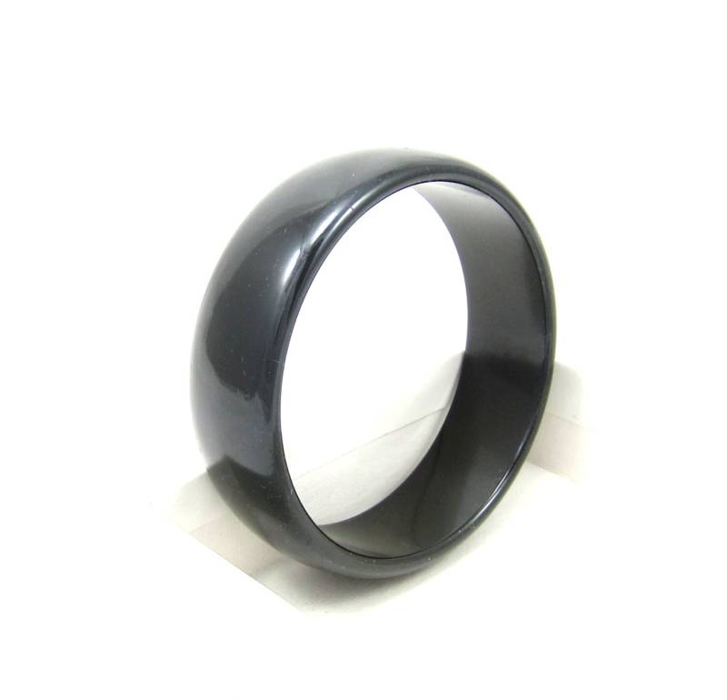 Bakelit Dunkelwald Armee Grün Armreif Grob Geprüft 3/4 Zoll Vintage Nachlass Kostüm Schmuck von TreasureTrovebyTish