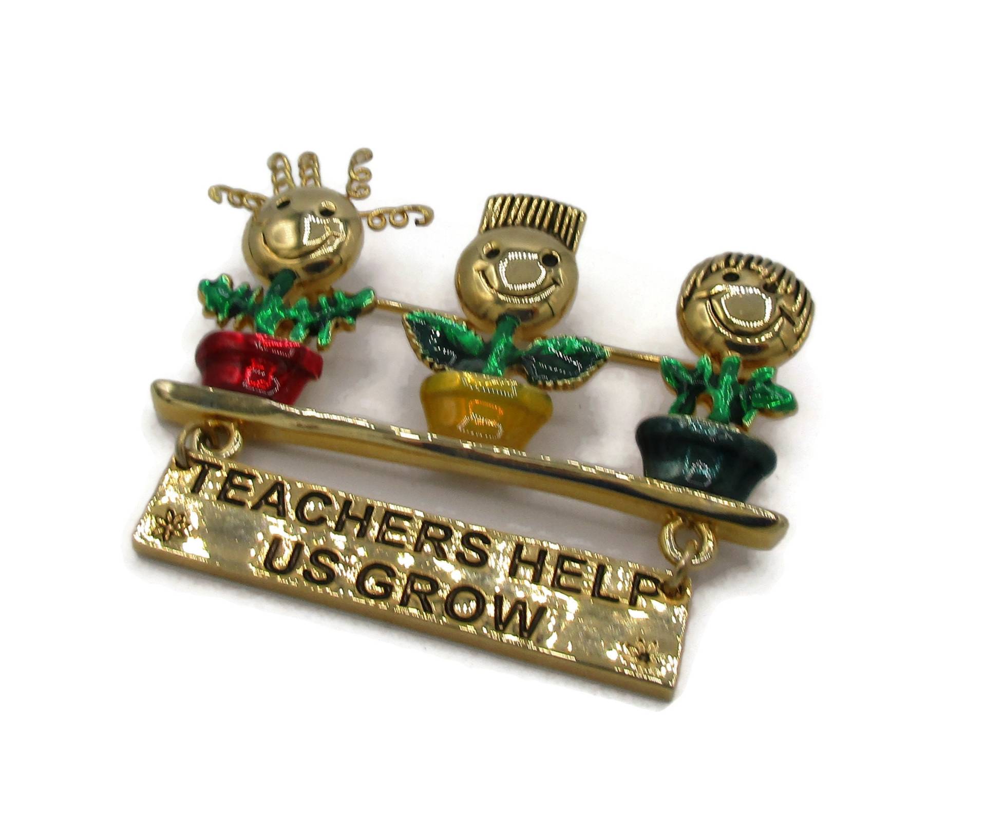 Danecraft Lehrer Helfen Sie Uns Wachsen Gold Pin Brosche Smiley Gesicht Blumen Vintage Nachlass Schmuck Signiert Designer Geschenkideen Schal Danecraft Lehrer Helfen Sie Uns Wachsen Gold Pin Brosche Smiley Gesicht Blumen Vintage Nachlass Schmuck Signiert Designer Geschenkideen Schal von TreasureTrovebyTish