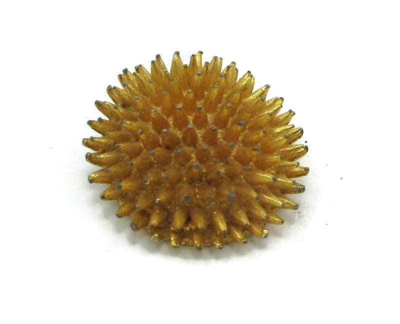 De Nicola Goldton Abstrakte 3 Dimensional Brosche 1980Er Gebürstet Strukturierten Entwerfer Runway Estate Kostüm Vintage Signiert von TreasureTrovebyTish