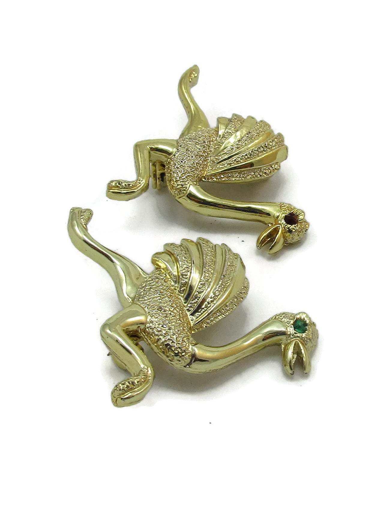 Gerry Stifte Gold Strauß Brosche Strass Weihnachten Vintage Modeschmuck Schmuck Urlaub Geschenk Ideen Designer Signiert Schal Pin von TreasureTrovebyTish