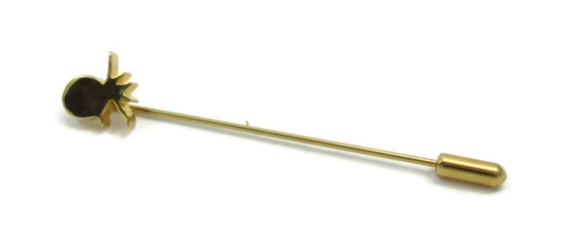 Gold Ananas Hut Stick Pin Ton Brosche Einfache Designer Signiert Vintage Estate Schmuck Geschenk Ideen Schal Der 1980Er Jahre von TreasureTrovebyTish