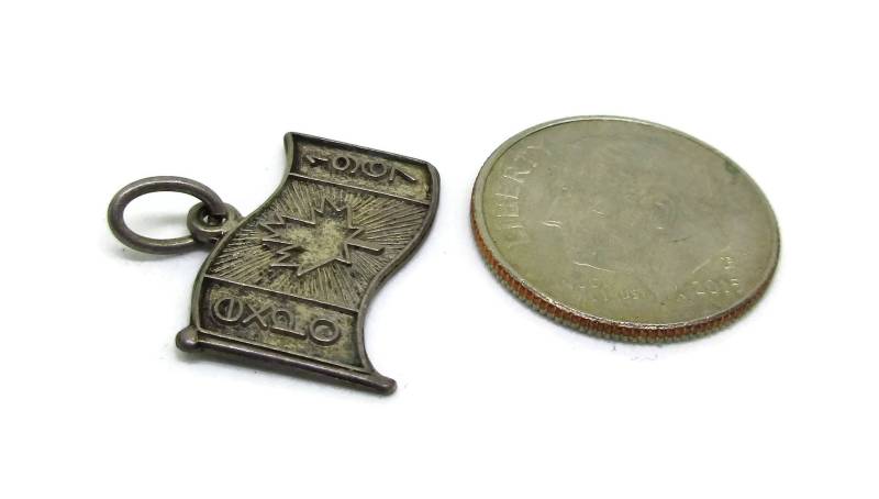 Isjc Sterling Silber Anhänger Charme Montreal Kanada 1967 Expo Maple Leaf 1960Er Jahre Vintage Estate Findet Schmuck Designer Geschenkideen Souvenir von TreasureTrovebyTish