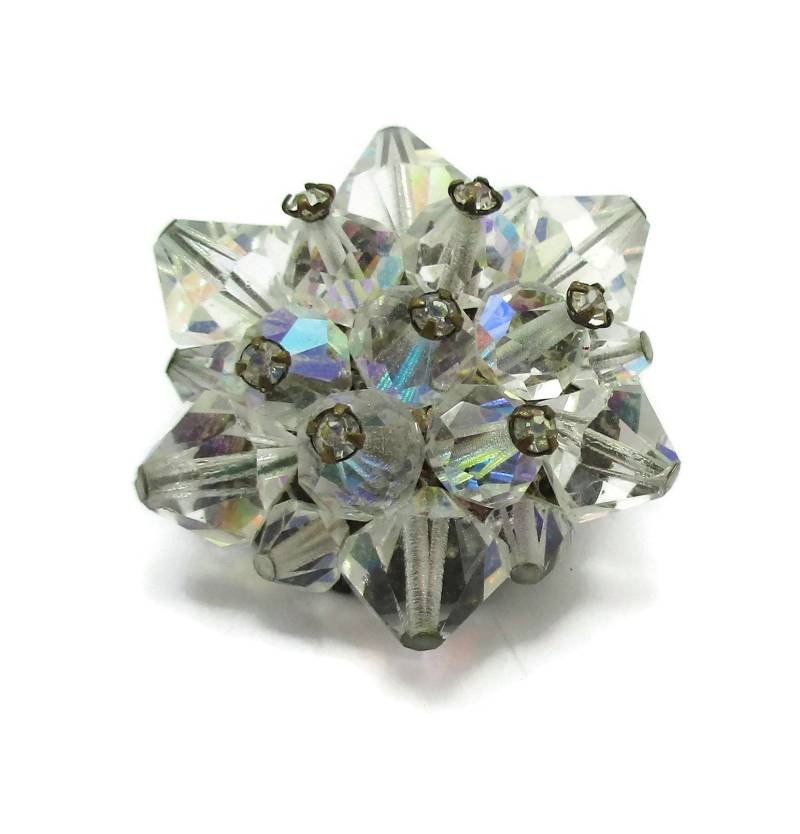 Klar Kristall Perle Silber Brosche Pin Cluster Spray Glas Facettierten Perlen Hochzeit Schmuck High-End Vintage-Schmuck Designer Schal Clips Klar Kristall Perle Silber Brosche Pin Cluster Spray Glas Facettierten Perlen Hochzeit Schmuck High-End Vintage-Schmuck Designer Schal Clips von TreasureTrovebyTish