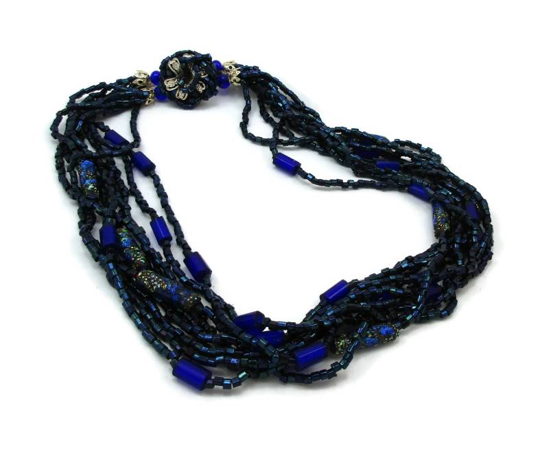 Multi-strang Rocailles Perlen Türkis Blauem Glas Halskette Halsband 17 Japan 20 Zoll Einstellbar Faux Perle Braut Prom Vintage Modeschmuck Multi-strang Rocailles Perlen Türkis Blauem Glas Halskette Halsband 17 Japan 20 Zoll Einstellbar Faux Perle Braut Prom Vintage Modeschmuck von TreasureTrovebyTish