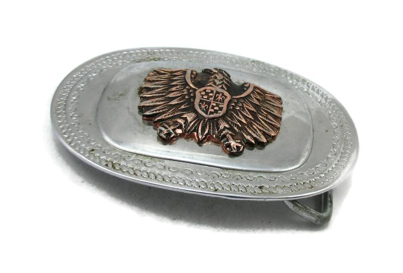 Silber Gürtelschnalle Adler Vintage Western Tragen Werkzeug Design Geschenk Idee Westlichen Mann Unisex Mode Zubehör von TreasureTrovebyTish