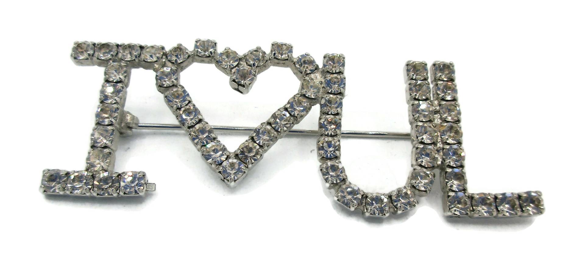 Silber Klare Strass Brosche I Love Ul Louisville Ton Pin Brautstrauß Designer Vintage Modeschmuck Schal Geschenkideen Silber Klare Strass Brosche I Love Ul Louisville Ton Pin Brautstrauß Designer Vintage Modeschmuck Schal Geschenkideen von TreasureTrovebyTish