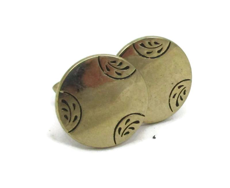 Swank Gold Ton Schwarz Emaille Manschettenknöpfe Mid Century Mod Designer Signiert Vintage Mens Geschenk Idee Väter Tag Geschenk von TreasureTrovebyTish