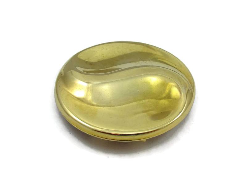 Wellvy Gold Ton Schal Clip Runde Designer Halter Pin Pullover Vintage Kostüm Schmuck Zubehör Winter von TreasureTrovebyTish