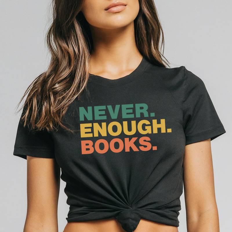 Nie Genug Bücher T-Shirt, Buchliebhaber Leser Geschenk, Unisex Leseratte, Buchclub Outfit von TreasureVanture