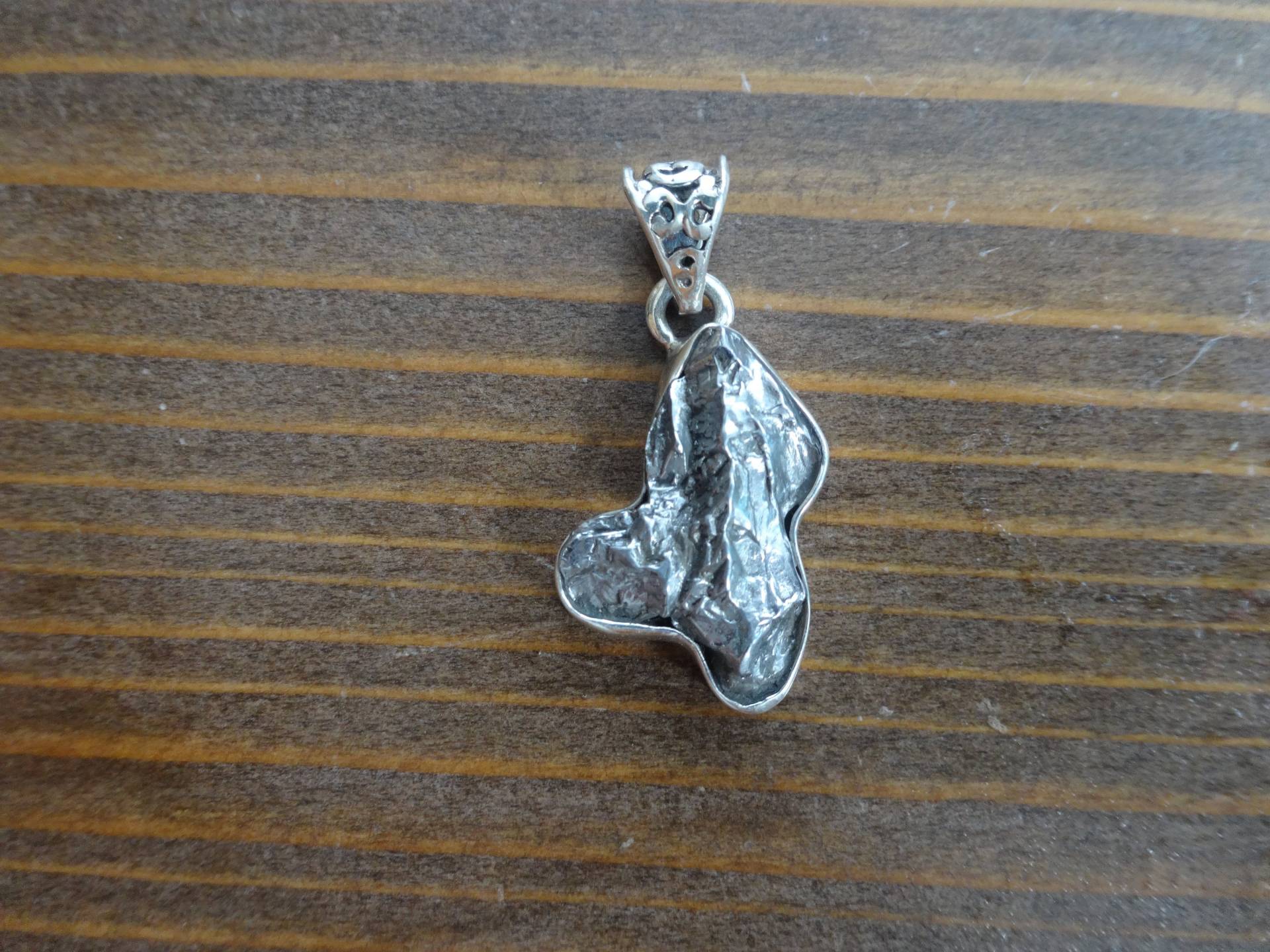 Meteorit Anhänger Sterling Silber Meteorit Anhänger Sterling Silber von Treasureisland1977