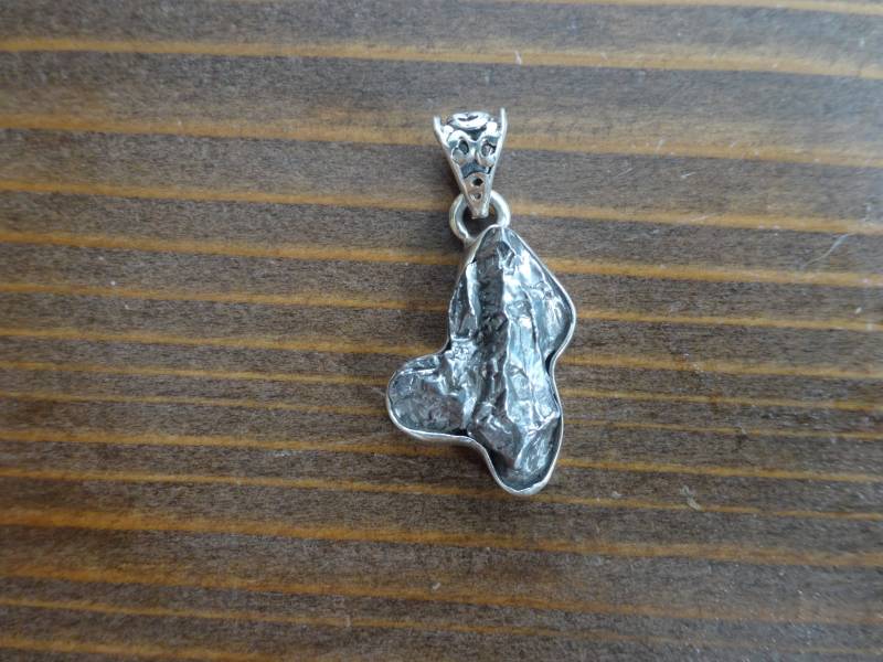Meteorit Anhänger Sterling Silber Meteorit Anhänger Sterling Silber von Treasureisland1977