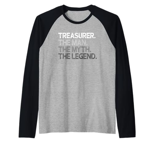 Herren Schatzmeistergeschenk The Man Myth Legend Raglan Herren Schatzmeistergeschenk The Man Myth Legend Raglan von Treasurer Gifts