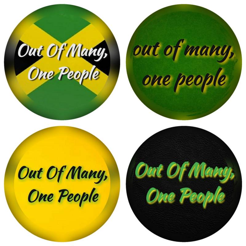 Jamaika Motto Flaschenverschluss Set Schlüsselanhänger, Magnete, Büroklammern von TreasuresByToya