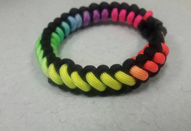 Paracord Armband Schwarzes Armband Aus von TreasuresByToya