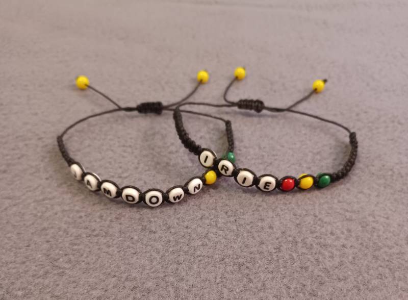 Rasta Makramee Armband Jamaika Perlenschmuck von TreasuresByToya