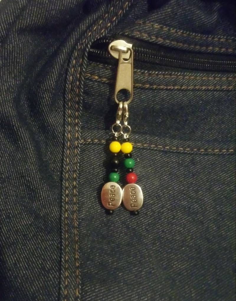 Rasta Perlen Anhänger Jamaika Geldbörse/Handyzubehör von TreasuresByToya