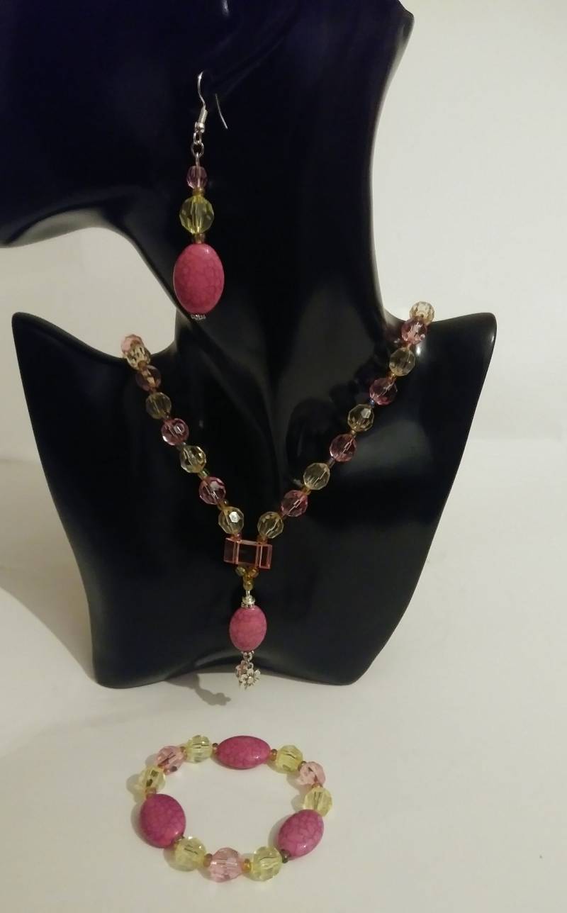 Schmuckset, Halskettenset, Perlenschmuck, Schmuck von TreasuresByToya