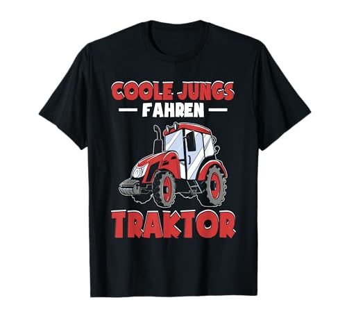 Traktor Trecker Landwirtschaft Coole Jungs Fahren Traktor T-Shirt von Trecker Traktor Kinder Traktorfahrer T Shirt