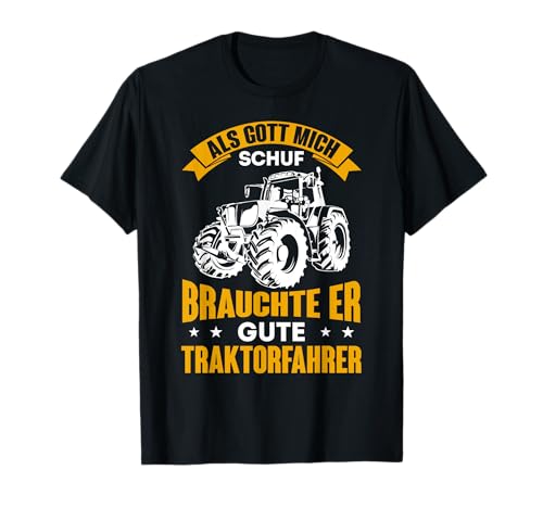 Trecker & Landwirtschaft Designs Herren T-Shirt Schwarz S Novelty T-Shirt mit Rundhalsausschnitt und Kurzärmeln Landwirt Traktor Bauernhof Lustiger Traktorfahrer Spruch von Trecker & Landwirtschaft Designs