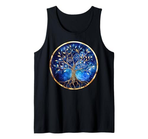 Herren Baum des Lebens Symbol der Wurzeln, blauer Sternenhimmel Tank Top Herren Baum des Lebens Symbol der Wurzeln, blauer Sternenhimmel Tank Top von Tree Roots Collective
