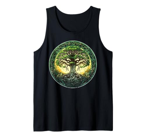 Herren Keltisches Lebensbaum-Symbol mit Knotenmuster Tank Top Herren Keltisches Lebensbaum-Symbol mit Knotenmuster Tank Top von Tree Roots Collective