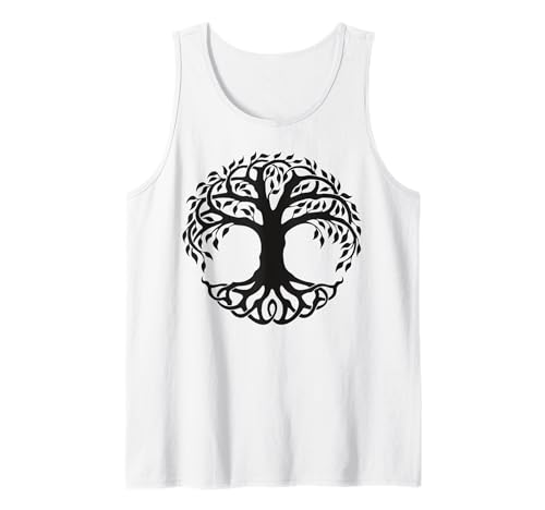 Herren Keltisches Lebensbaum-Symbol mit Knotenmuster Tank Top Herren Keltisches Lebensbaum-Symbol mit Knotenmuster Tank Top von Tree Roots Collective