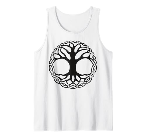 Herren Keltisches Lebensbaum-Symbol mit Knotenmuster Tank Top Herren Keltisches Lebensbaum-Symbol mit Knotenmuster Tank Top von Tree Roots Collective