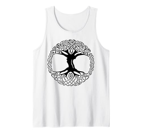 Herren Keltisches Lebensbaum-Symbol mit Knotenmuster Tank Top Herren Keltisches Lebensbaum-Symbol mit Knotenmuster Tank Top von Tree Roots Collective