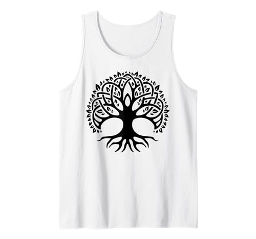 Herren Keltisches Lebensbaum-Symbol mit Knotenmuster Tank Top Herren Keltisches Lebensbaum-Symbol mit Knotenmuster Tank Top von Tree Roots Collective