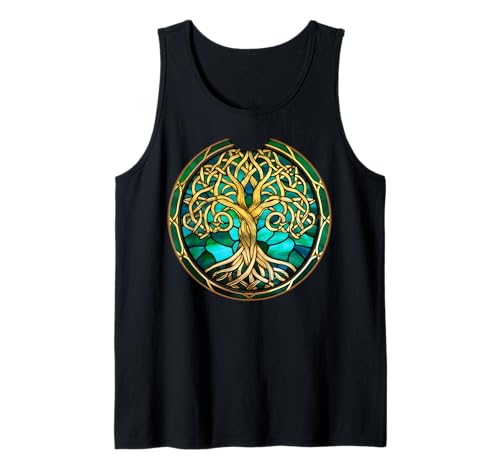 Herren Keltisches Lebensbaum-Symbol mit Knotenmuster Tank Top Herren Keltisches Lebensbaum-Symbol mit Knotenmuster Tank Top von Tree Roots Collective