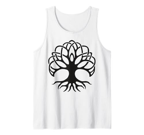Herren Keltisches Lebensbaum-Symbol mit Knotenmuster Tank Top Herren Keltisches Lebensbaum-Symbol mit Knotenmuster Tank Top von Tree Roots Collective
