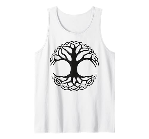 Herren Keltisches Lebensbaum-Symbol mit Knotenmuster Tank Top Herren Keltisches Lebensbaum-Symbol mit Knotenmuster Tank Top von Tree Roots Collective