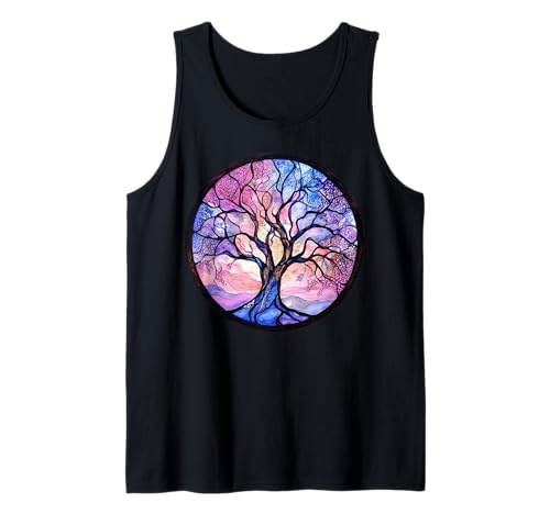 Herren Mystisches Baum des Lebens Symbol mit Knotenmuster Tank Top Herren Mystisches Baum des Lebens Symbol mit Knotenmuster Tank Top von Tree Roots Collective