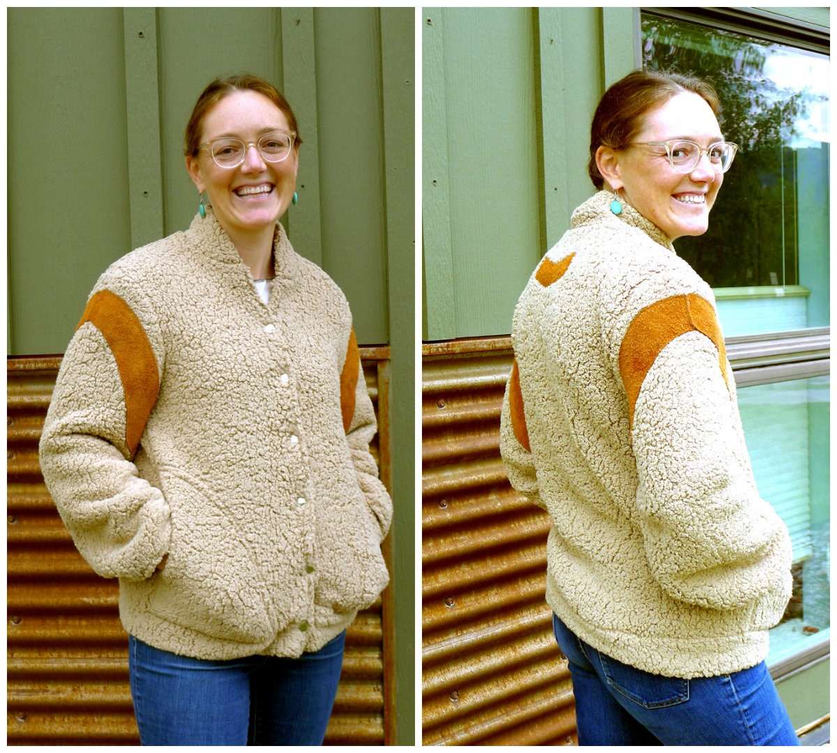 Weiche Minky Fleece Bomber Jacke von TreeLineJacketDesign