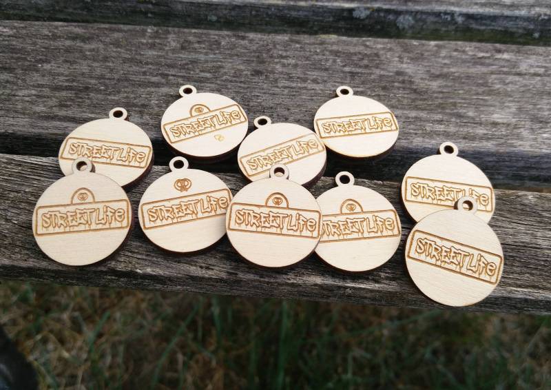 Holz Anhänger. Wählen Sie Ihr Bild. Anhänger Kreise, 3 Mm, Laser Cut von TreeTownPaper