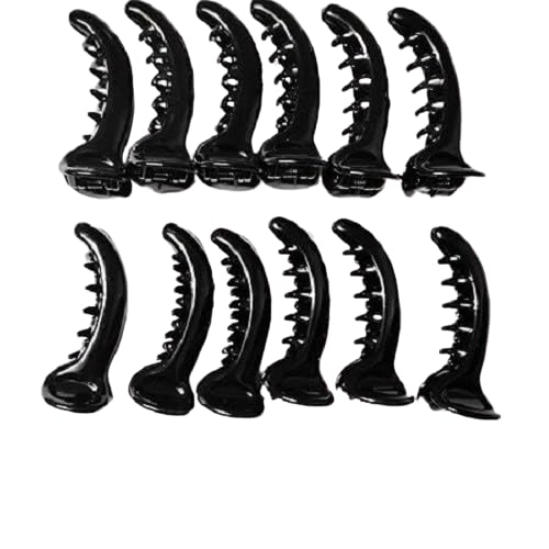 TreegoArt Modische Bananen-Haarspange Mirchi für stilvolle Haarspangen, Haar-Accessoires für Damen und Mädchen, 12 Stück von TreegoArt