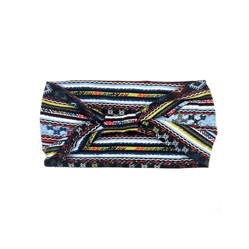Treer 2/4/6 Stück Haarband Damen, Weiches Stirnband Damen Extra Breit Elastische Kopftuch, Sommer Stirnband Sport Haarbänder Frauen für Lauf Yoga Fitness (Bohemia 9,4 Stück) von Treer