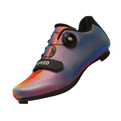Treer 2024 Fahrradschuhe Herren Rennradschuhe Damen SPD Schuhe Rennrad Schuhe Mountain Road Bikes Schuh Kompatibel 36EU-47EU Outdoor Radschuhe Fahrrad Indoor Spin, 44EU Regenbogen Treer 2024 Fahrradschuhe Herren Rennradschuhe Damen SPD Schuhe Rennrad Schuhe Mountain Road Bikes Schuh Kompatibel 36EU-47EU Outdoor Radschuhe Fahrrad Indoor Spin, 44EU Regenbogen von Treer