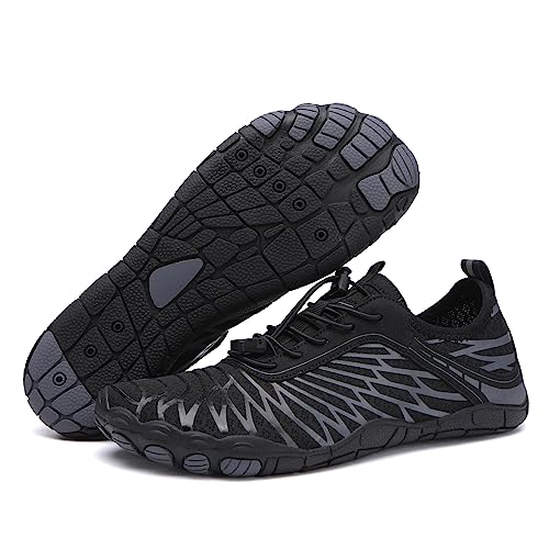 Treer Barfussschuhe Damen Badeschuhe Wasserschuhe Strandschuhe Herren Segelschuhe Barfusslaufschuhe Sommer Zehenschuhe Neoprenschuhe Schuhe von Treer