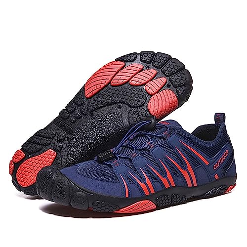 Treer Barfussschuhe Herren Damen Unisex Badeschuhe Strandschuhe Segelschuhe Wasserschuhe Barfusslaufschuhe Sommer Zehenschuhe Neoprenschuhe Wassersport Outdoor Schuhe von Treer