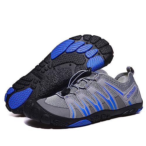 Treer Barfussschuhe Herren Damen Unisex Badeschuhe Strandschuhe Segelschuhe Wasserschuhe Barfusslaufschuhe Sommer Zehenschuhe Neoprenschuhe Wassersport Outdoor Schuhe von Treer