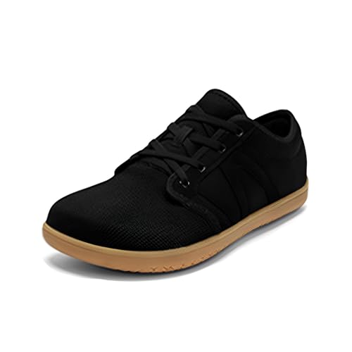 Treer Breite Barfußschuhe Herren, Barfussschuhe rutschfest Atmungsaktive Barfußschuhe Flache, Barfussschuhe Sommer Minimalistische Trekkingschuhe Wanderschuhe, Einfacher Stil von Treer
