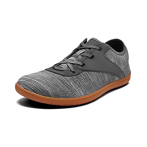 Treer Breite Barfußschuhe Herren, Barfussschuhe rutschfest Atmungsaktive Barfußschuhe Flache, Barfussschuhe Sommer Minimalistische Trekkingschuhe Wanderschuhe, Vielseitige Schuhe von Treer