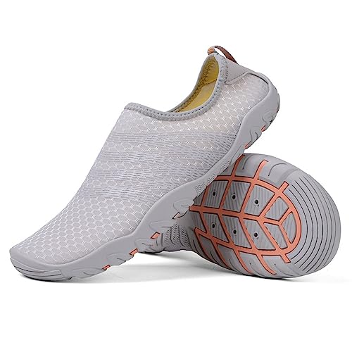 Treer Draußen Strandschuhe Barfussschuhe Damen Herren, Badeschuhe Segelschuhe Wasserschuhe Barfusslaufschuhe Zehenschuhe Neoprenschuhe Wassersport Schuhe Segelschuhe von Treer