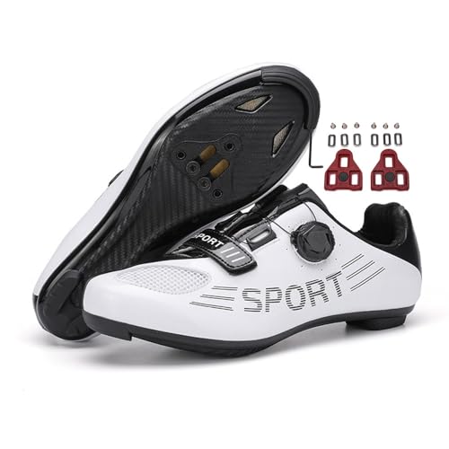 Treer Fahrradschuhe Herren Rennradschuhe, Damen SPD Schuhe Rennrad Schuhe Mountain Road Bikes Schuh Kompatibel Outdoor Radschuhe Fahrrad Indoor Spin 40 EU von Treer