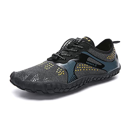 Treer Herren Barfussschuhe Herren Badeschuhe Strandschuhe Damen Segelschuhe Wasserschuhe Barfusslaufschuhe Sommer Zehenschuhe Neoprenschuhe Wassersport Outdoor Schuhe von Treer