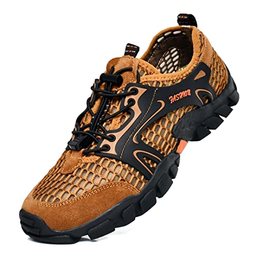 Treer Herren Barfussschuhe Herren Badeschuhe Strandschuhe Herren Segelschuhe Wasserschuhe Barfusslaufschuhe Sommer Zehenschuhe Langlebig Neoprenschuhe Wassersport Outdoor Schuhe von Treer