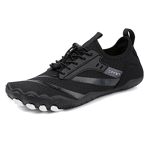 Treer Herren Barfussschuhe Herren Badeschuhe Strandschuhe Segelschuhe Wasserschuhe Barfusslaufschuhe Sommer Zehenschuhe Neoprenschuhe Wassersport Outdoor Schuhe Damen von Treer